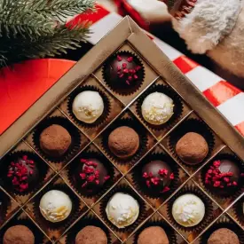 Подарочный набор шоколадных трюфелей, 24 шт.